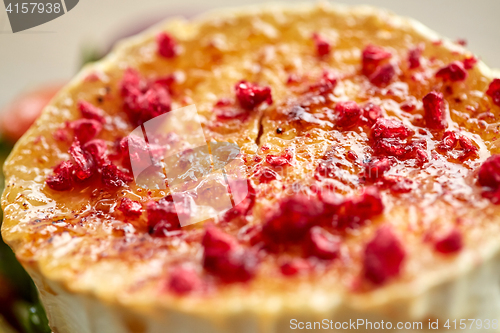 Image of close up of goat cheese salad with dried berries