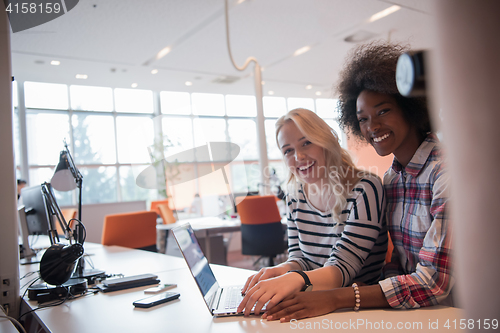 Image of Multiethnic startup business team