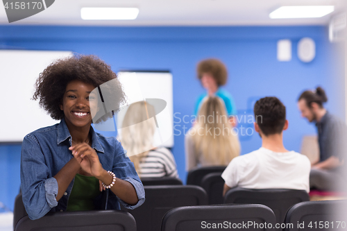 Image of Portrait informal African American business woman