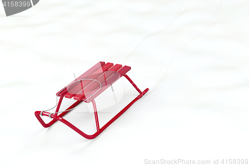 Image of Red sledge
