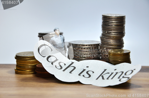 Image of Cash is King words