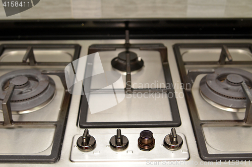 Image of Close up image of the gas stove