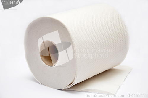 Image of Toilet roll on the plain background