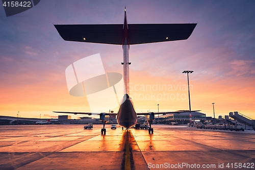 Image of Airport at the sunrise