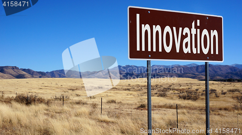 Image of Innovation brown road sign