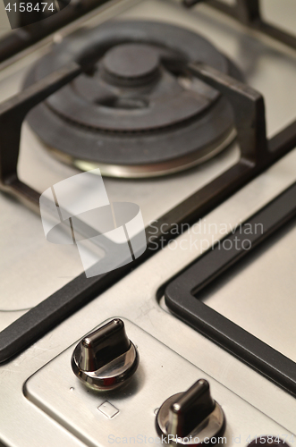 Image of Close up image of the gas stove