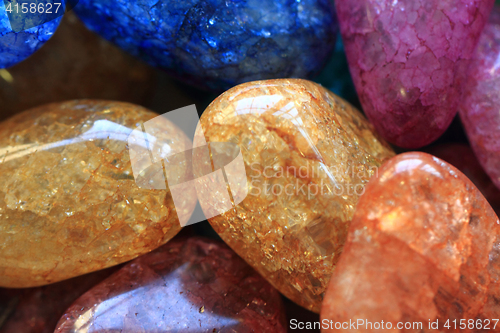 Image of natural color gems background 
