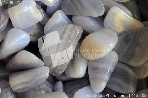 Image of blue chalcedony minerals