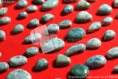 Image of blue larimar minerals