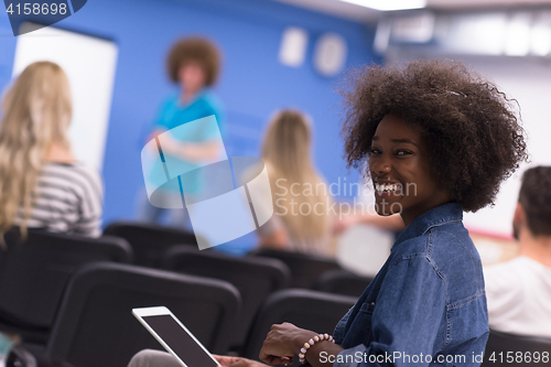 Image of Portrait informal African American business woman