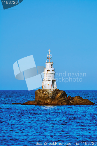 Image of Lighthouse in Sea