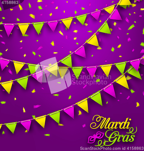 Image of Bunting Background for Mardi Gras