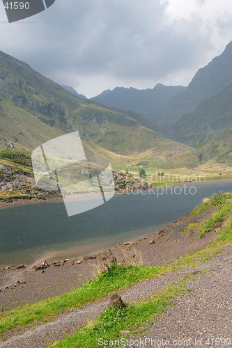 Image of Rain and hail storm in the Alps, Val di Scalve, Italy