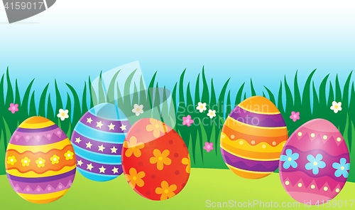 Image of Decorated Easter eggs theme image 7