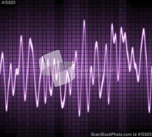 Image of electronic sine sound wave