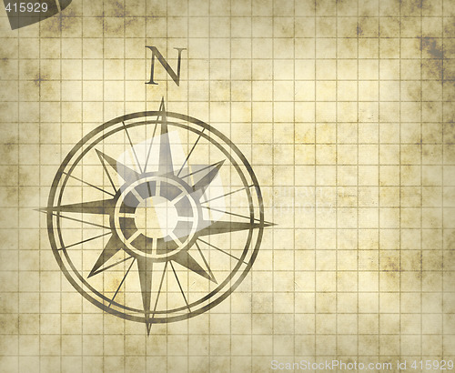 Image of north compass map arrow