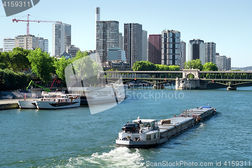 Image of Skyscrapers and Seine