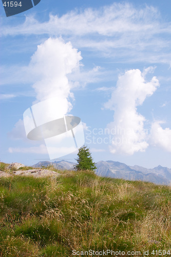 Image of Two strange clouds, Val di Scalve, Italy