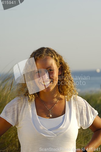 Image of Young woman smiling