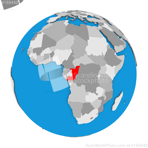 Image of Congo on globe