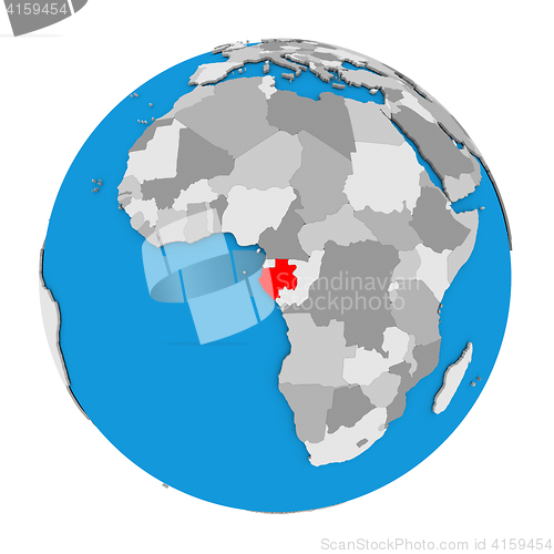 Image of Gabon on globe