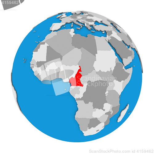 Image of Cameroon on globe