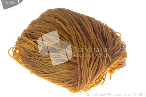 Image of Chinese styled uncooked dried noodles