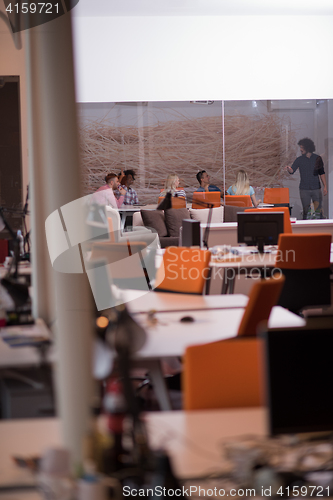 Image of Multiethnic startup business team on meeting