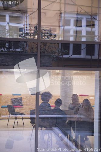 Image of Multiethnic startup business team on meeting