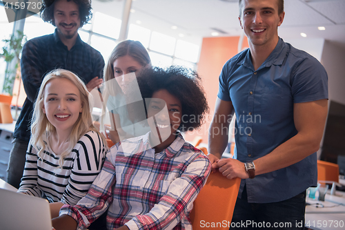 Image of Multiethnic startup business team