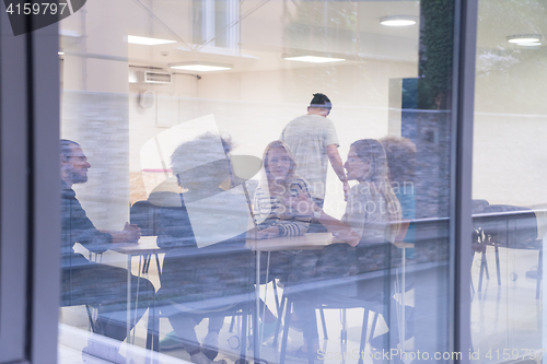 Image of Multiethnic startup business team on meeting