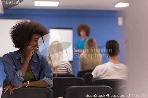 Image of Portrait informal African American business woman