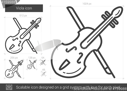 Image of Viola line icon.