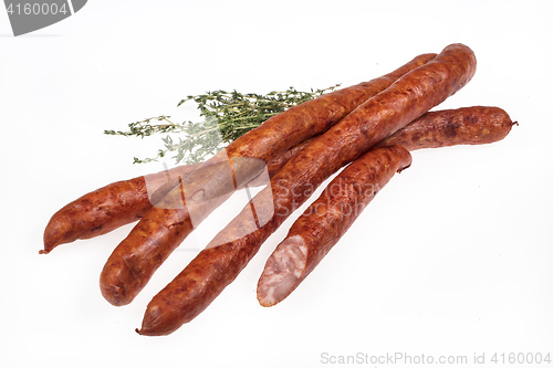 Image of Sausage With Greenery