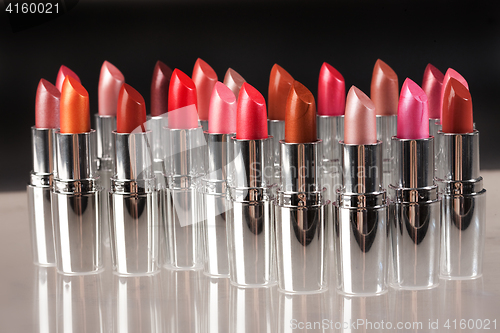 Image of Metal Tubes With Lipstick