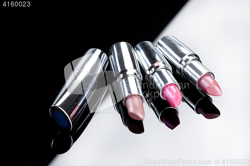 Image of Metal Tubes With Lipstick