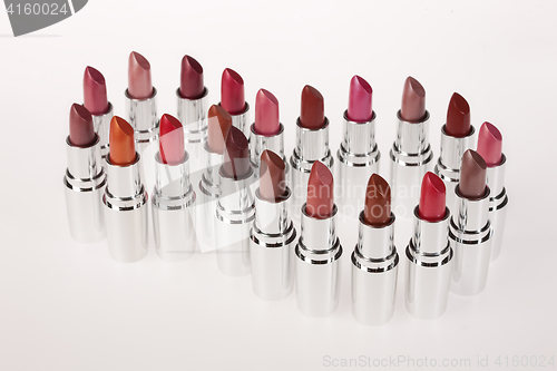 Image of Metal Tubes With Lipstick