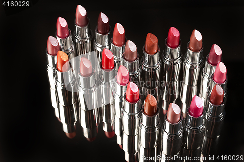 Image of Metal Tubes With Lipstick