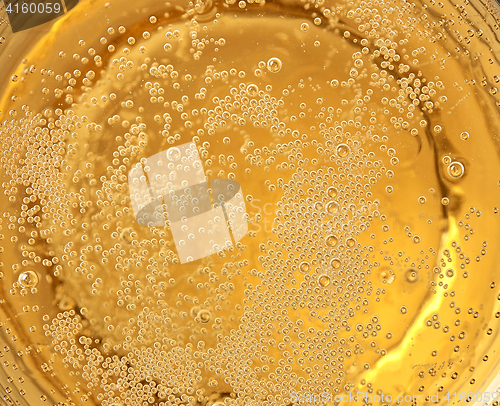 Image of closeup of champagne glass