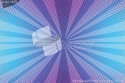 Image of Violet rays pop art background