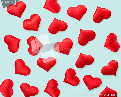 Image of red hearts background