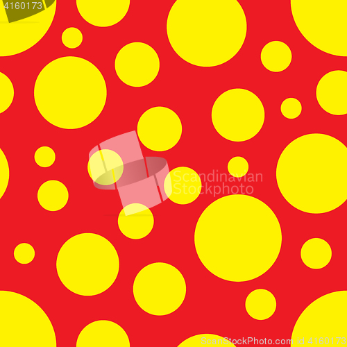 Image of Vector Seamless Pattern with circle shapes