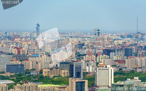 Image of Beijing from above aerial shot