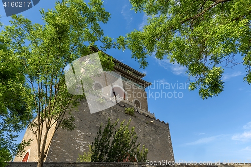 Image of Traditional Chinese building under blue sky