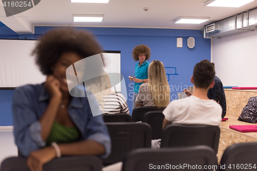 Image of Portrait informal African American business woman