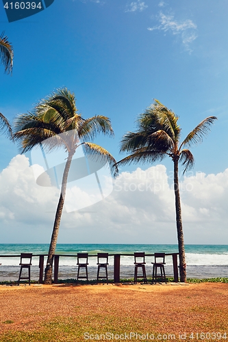 Image of Sunny day in beach bar