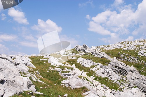 Image of Stripes of white rocks, Val di Scalve, Italy