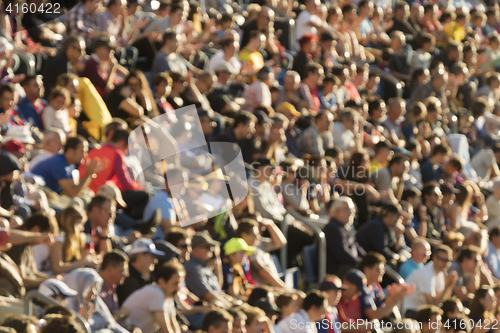 Image of Blurred crowd in stadium