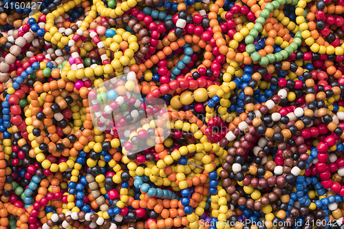 Image of Colorful wooden beads