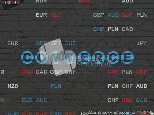 Image of Business concept: Commerce on wall background